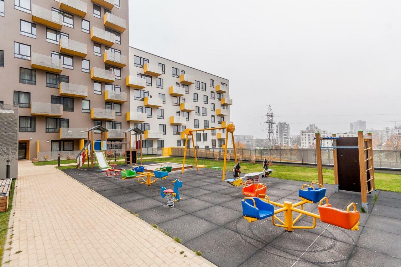 Apartments Vilnius 1 Near Center With A Roof Terrace And Parking Ngoại thất bức ảnh